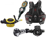 Aqua Lung Essential Package | Titan Regulator, ABS Octo, Pro LT BC, Suunto Zoop Computer Console | Order Aqua Lung scuba diving gear from our online dive equipment store...