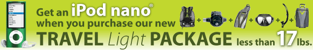 Aqua Lung Travel Light Package | Free iPod nano | www.aqualung.com