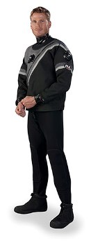 DUI FLX50/50 Drysuits | Trilaminate material made of Polyester/Butyl Rubber/ Polyester on the top and Patented Crushed Neoprene on the bottom | www.dui-online.com | Order your DUI FLX5050 at Scuba Center in Eagan, Minnesota