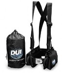 DUI Weight & Trim System: Get the weight off your back and increase your diving comfort with the DUI Weight& Trim System. The harness allows you to comfortably wear up to 40 pounds and lets you adjust the weights up and down, forward and back so you can put your weights right where you want them.