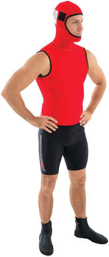 Henderson Rescue Swimmer Hooded Vest | Henderson has developed wetsuit systems for all water rescue situations, for both military and civilian applications. This wetsuit has been chosen for use as replacement and original issue by the USCG ( U.S. Coast Guard ) Helicopter Rescue Swimmer Program. | CG153MN | Made in the USA