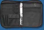 3-Ring Zipper Log Book Binder (Inside View) -- Holds PADI diver's logs and most other diving log books.