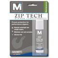 McNett Zip Tech Solid Zipper Lubricant | For best results, preclean with McNett Zip Care Zipper Cleaner. Thoroughly clean zipper, removing all sand, dirt and other debris. Open zipper and apply Zip Tech sparingly only to the outer teeth of zipper. To thoroughly distribute lubricant, close and open zipper carefully. Repeat process until zipper moves freely. Wipe away excess. To prolong zipper life, reapply Zip Tech periodically and prior to prolonged storage periods. | McNett Scuba Diving Equipment Lubricants and Protectants