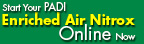 The PADI Enriched Air Diver course online includes all the knowledge development requirements for the course. You'll also have unlimited access to the PADI Enriched Air Diver manual online for reference after you have completed the course.