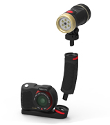 Quickly and easily expand your camera set with an additional Sea Dragon Light and Flex-Connect accessories - add grips, Flex Arms, trays and more with just a "click!" Flex-Connect allows you to transform your camera set from compact to full-featured in just seconds, providing a quick way to adjust to any dive environment.