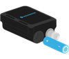 Shearwater NERD: The NERD works with any type of standard AA Battery