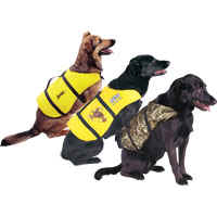 Stearns 6551 - Flotation Pet Vest -- Adjustable belts provide secure fit for your dog. 200 Denier nylon Oxford shell. Durable and lightweight flotation foam. Handler's loop strap. Perfect for canine law enforcement and search and rescue units. -- Stearns Industrial PFD