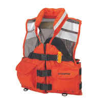 Stearns I426 Comfort SAR PFD | Stearns took their Search and Rescue (SAR) vest and added a soft, lightweight mesh designed for comfort and ventilation. Soft Aquafoam™ combined with durable Crosstech® foam adds extra comfort. Two 1 1/2" encircling belts, adjustable chest strap and zipper front for optimal fit and security. Two pockets with hook and loop closure. Rolled, stand-up collar; 62 sq. in. (400 sq. cm.) SOLAS-grade reflective tape. | USCG approved Type III PFD | Stearns Industrial