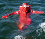 Stearns I590 Cold Water Immersion Suit | When lives are at stake, more maritime professionals worldwide rely on the Stearns I590 Cold Water Immersion Suit than any other immersion suit brand. Made with 5mm stretchable flame retardant neoprene, the Stearns I590 provides quality anti-hypothermia protection. | Photo: Stearns Industrial