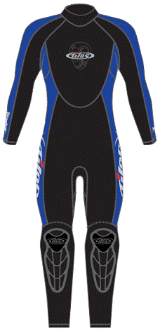 Tilos 7 / 5 mm Men's Cold Water Semi-dry Seal Wetsuit -- Your Diving Adventure Begins Here!
