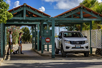 The world famous two lane full service air station at Buddy Dive in Bonaire |