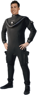 Whites Fusion Bullet Drysuit | Whites innovative DryCORE technology offers the ultimate in mobility, warmth, and streamlining. Quite simply, there is no comparable dive suit, wet or dry, that can match the performance of this revolutionary new design. | www.whitesdiving.com | Available at Scuba Center in Eagan, Minnesota