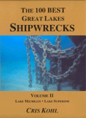 100 Best Great Lakes Shipwrecks, Volume 2 -- ISBN# 0-9681437-3-3 -- By: Cris Kohl, Publisher: Seawolf Communications -- Great Lakes Shipwreck Diving Books