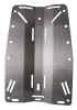 Highland Stainless Steel Backplate | The classic stainless steel backplate has been a long-time favorite of wreck divers and cave divers alike. Give your harness a solid foundation and build from there. Classic deep-draw profile provides maximum contact area with your tanks and optimizes stability. | XS Scuba | Technical Diving Equipment