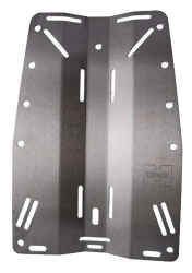 Highland Millworks Stainless Steel Backplate HL601 | For underwater exploration, nothing beats the comfort and functionality of a custom-built harness. In spite of the glut of pre-manufactured so called �technical� harnesses that flood the market today, most serious divers prefer to build their own from the ground up. A comfortable, properly fitted, and functional harness is just not available off the shelf but we provide the critical components that you'll need to build your own. -- Highland Gear Managament Solutions for Serious Divers | XS Scuba | Highland Technical Diving Equipment