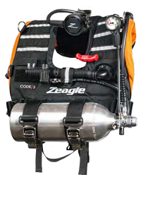 Zeagle Code 3 | Rapid Emergency Response System | Public Safety Buoyancy System | Code 3 Rapid Diver is the next generation of BCDs for all military, coast guard, law enforcement, maritime security, marine patrol and fire and rescue personnel.