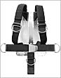 Apeks WTX Deluxe One-Piece Webbed Harness | This simple, yet strong, web harness can take the load of a fully rigged technical diver. It can be easily customized with the hardware of your choice. 2 wide crotch strap included. | Authorized Apeks Online Dealer