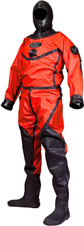 Whites Enviro B.E. Drysuit | The Enviro Drysuit is designed with the professional drysuit diver that needs to adequately and thoroughly clean their drysuit at an economical price. This suit has been used for divers diving in Farm Silos, fish farms, sewers etc. The Enviro has no exposed neoprene and all exterior surfaces have a smooth surface for easy cleaning.