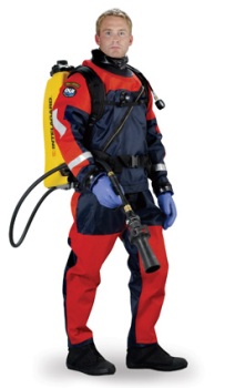 DUI TLS350PS Drysuits | Trilaminate material made of Nylon/Butyl Rubber/Nylon | www.dui-online.com | Order your DUI TSL350 Public Safety drysuits at Scuba Center in Eagan, Minnesota