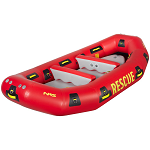 NRS R120 Rescue Raft | Built to accommodate a crew of swiftwater rescue professionals, the NRS R120 Rescue Raft is designed for the agile and responsive performance required in unpredictable water rescue scenarios. From floodwaters filled with debris to backcountry environments, rescuers can depend on the R120.