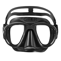 OMER Alien Mask, Black SIlicone | Freediving Masks at Scuba Center