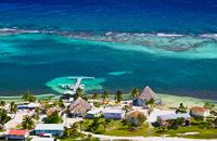 Blackbird Caye PADI 5 Star Dive Resort is located offshore on the Turneffe Atoll, 25 miles off the coast of Belize City. | Scuba Center group dive trips